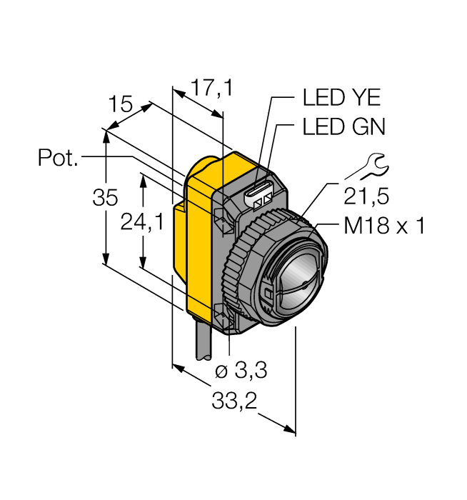 QS18VP6CV15 W/30