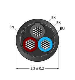 Thumbnail for CABLE3X0.34-SH-PVC-BK-100M/TEL